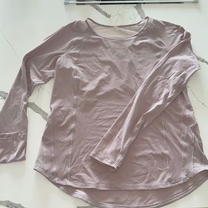 Lululemon Long Sleeve Lilac Workout Top